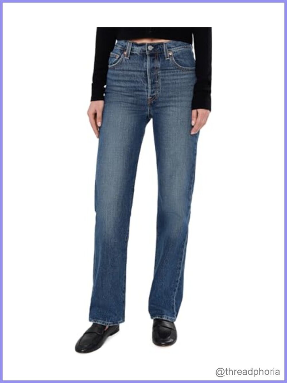 High Rise Straight Leg Jeans